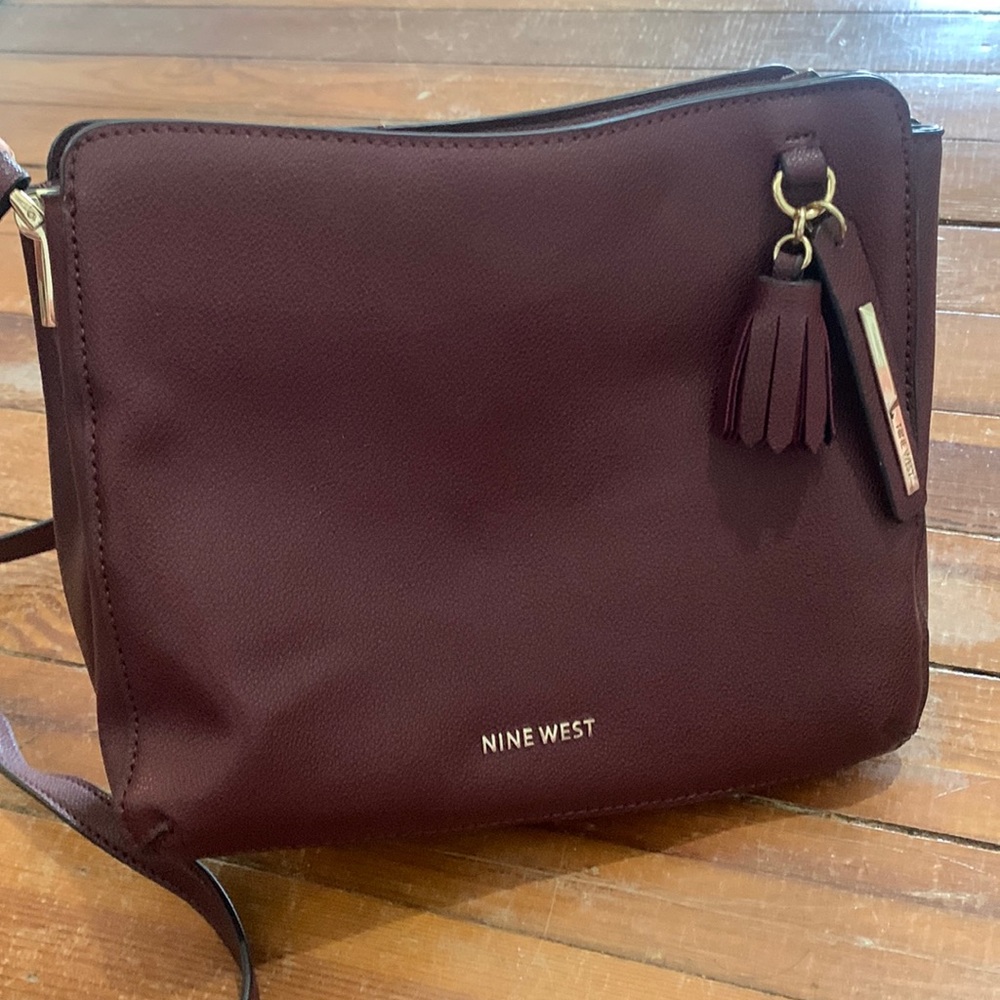 Maroon Nine West purse